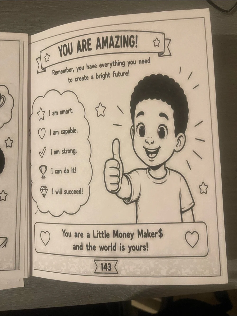 Financial Literacy Coloring & Activity Book - Yellow/Green